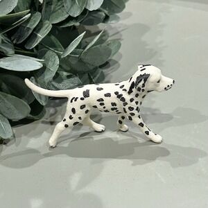 Schleich Farm World Black And White Dalmatian Spotted Dog Figure #73527